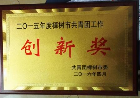 集团团委获2015年度樟树市共青团事情立异奖.jpg